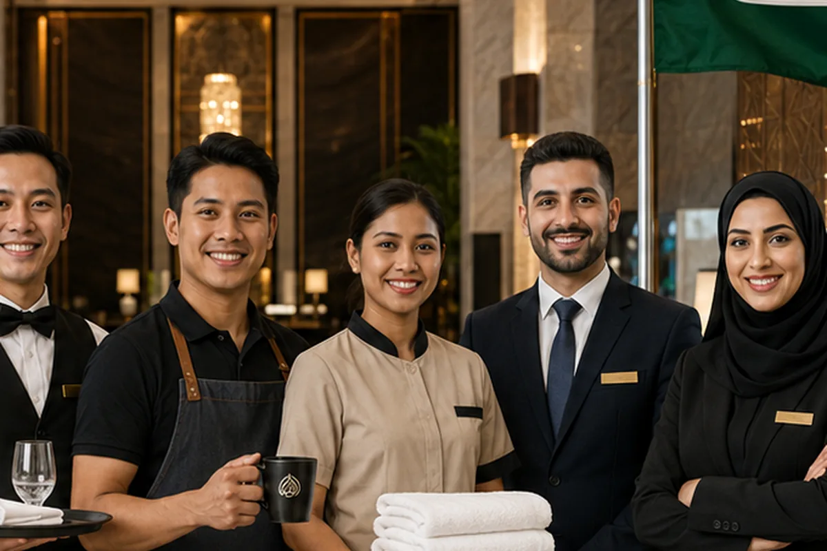 Hospitality, Restaurant and Catering Manpower in Dammam for Eastern Province industrial workforce planning in Saudi Arabia